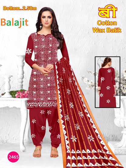Wax Batik 3103 Balajit Cotton Dress Material Wholesaler Ahmedabad