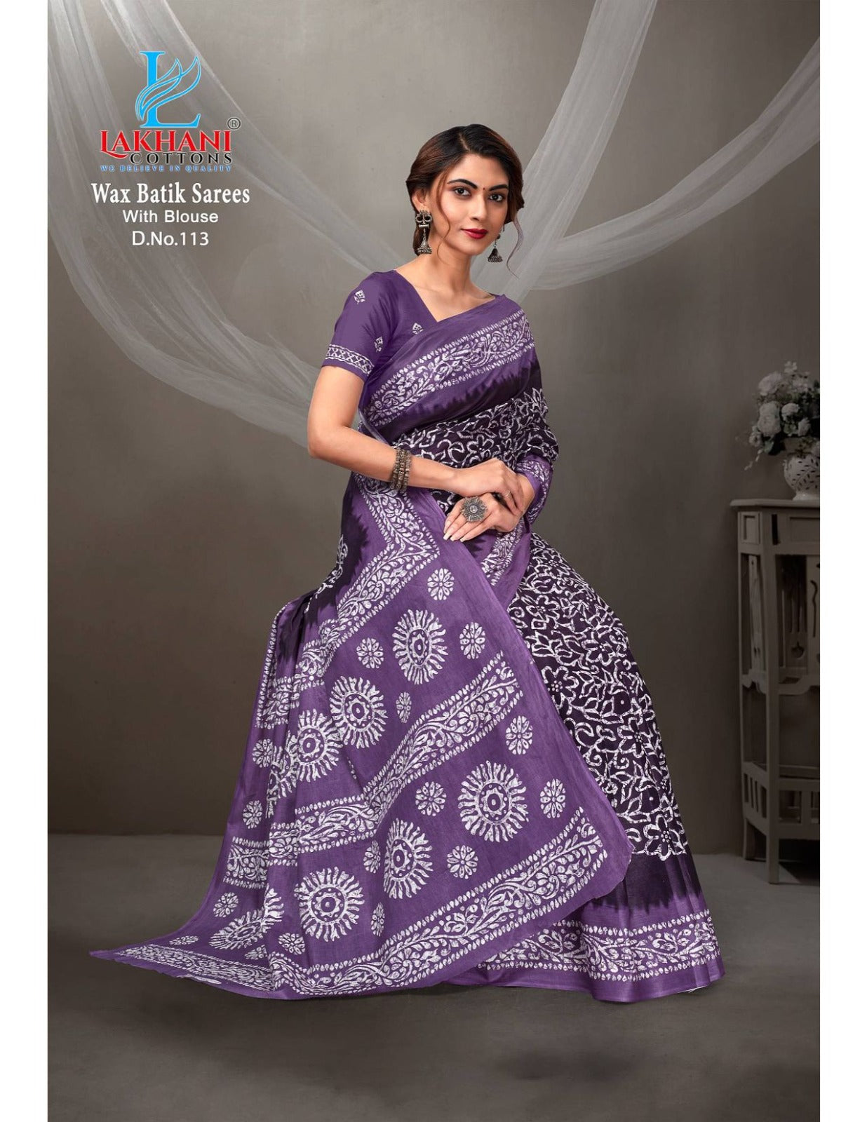 Wax Batik Vol 1 Lakhani Cotton Sarees Wholesale Rate