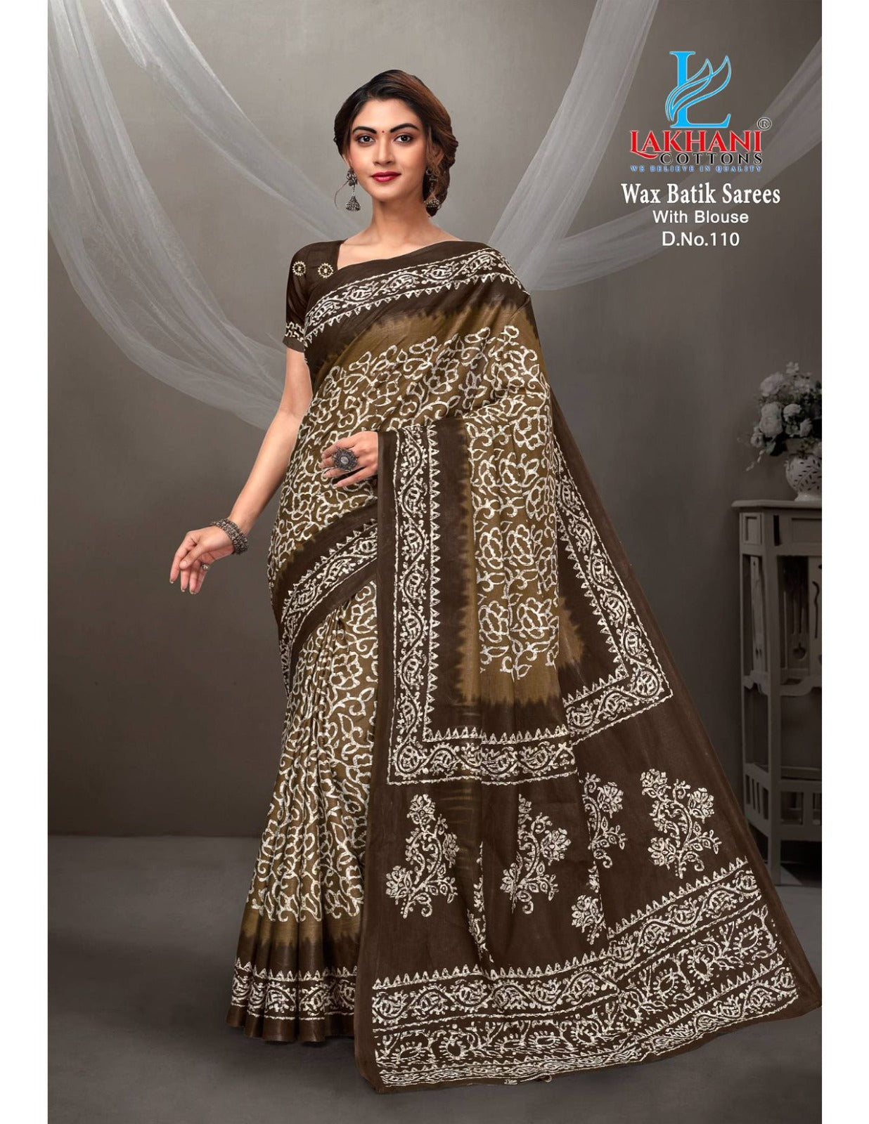 Wax Batik Vol 1 Lakhani Cotton Sarees Wholesale Rate