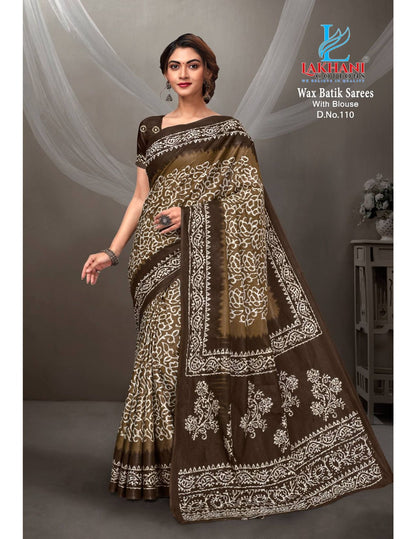 Wax Batik Vol 1 Lakhani Cotton Sarees Wholesale Rate