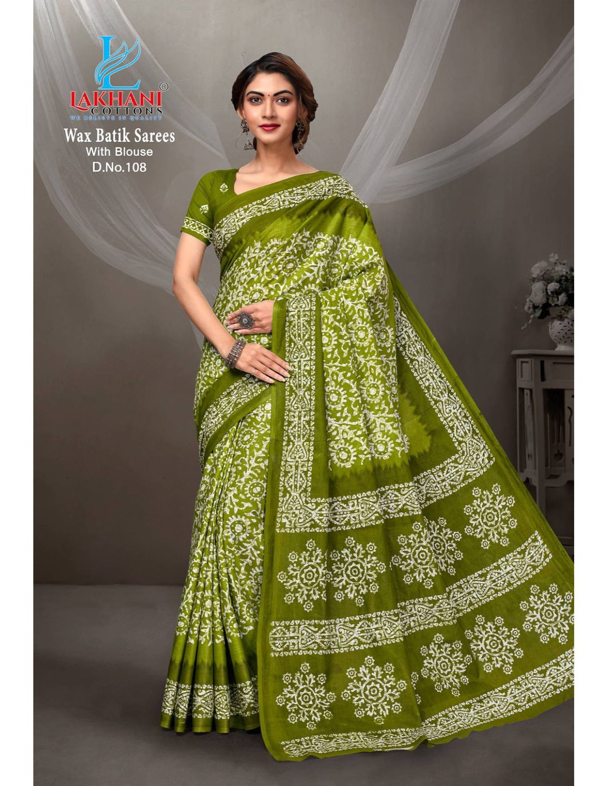 Wax Batik Vol 1 Lakhani Cotton Sarees Wholesale Rate