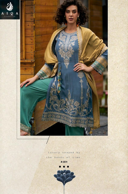 Weaves Aiqa Viscose Pashmina Suits Manufacturer Gujarat