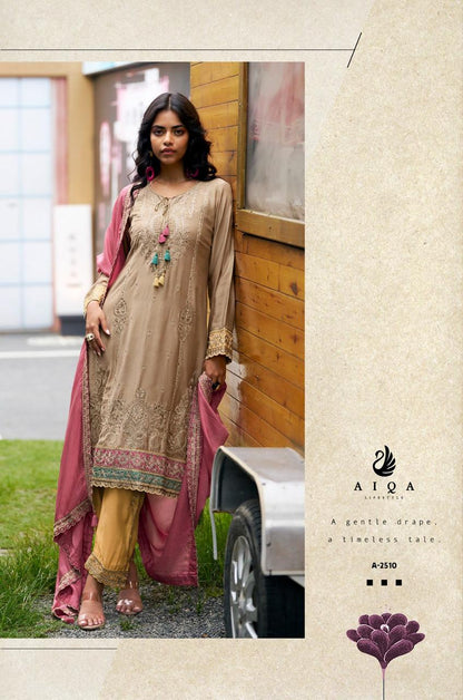 Weaves Aiqa Viscose Pashmina Suits Manufacturer Gujarat