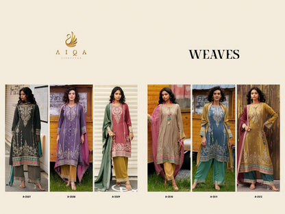 Weaves Aiqa Viscose Pashmina Suits Manufacturer Gujarat