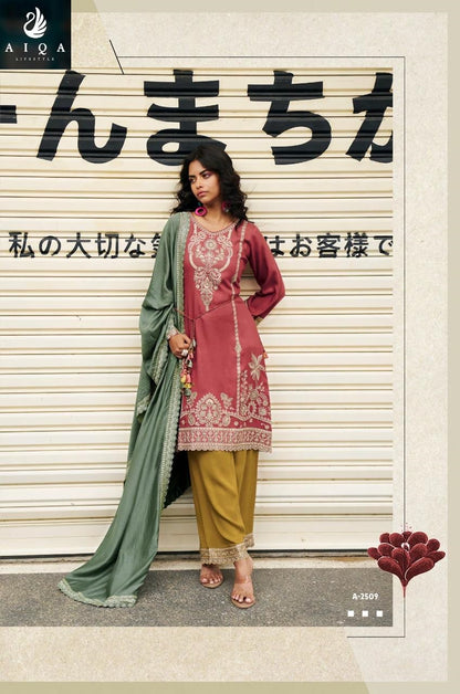 Weaves Aiqa Viscose Pashmina Suits Manufacturer Gujarat