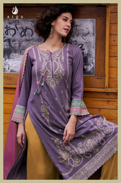 Weaves Aiqa Viscose Pashmina Suits Manufacturer Gujarat