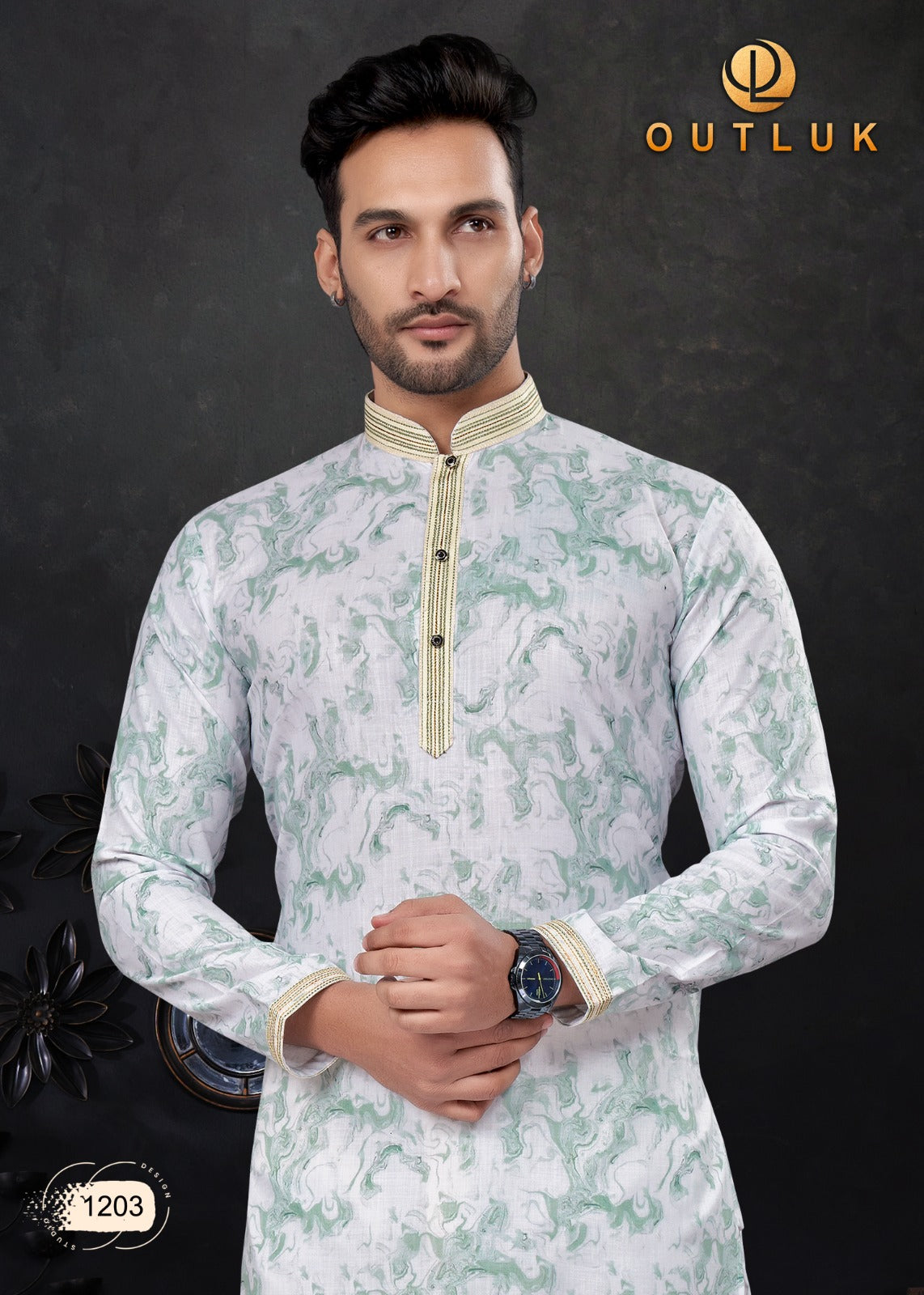Wedding Collection Vol 12 Outluk Cotton Mens Kurta Pajama Wholesale