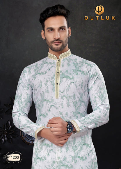 Wedding Collection Vol 12 Outluk Cotton Mens Kurta Pajama Wholesale