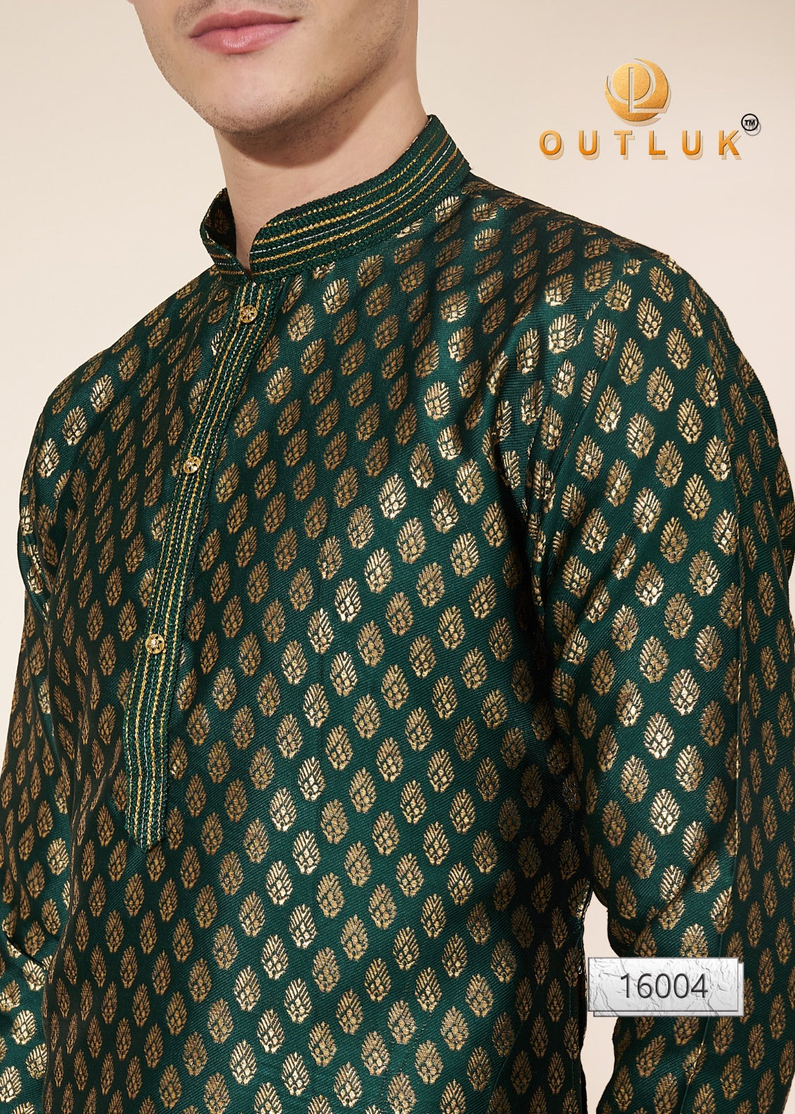 Wedding Collection Vol 16 Outluk Jacquard Mens Kurta Pajama Wholesaler Gujarat