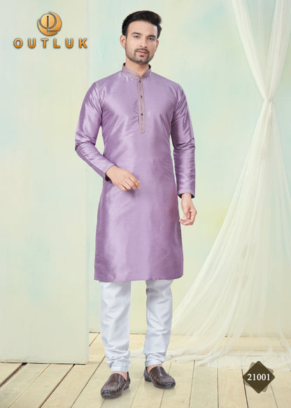 Wedding Collection Vol 21 Outluk Silk Mens Kurta Pajama Manufacturer