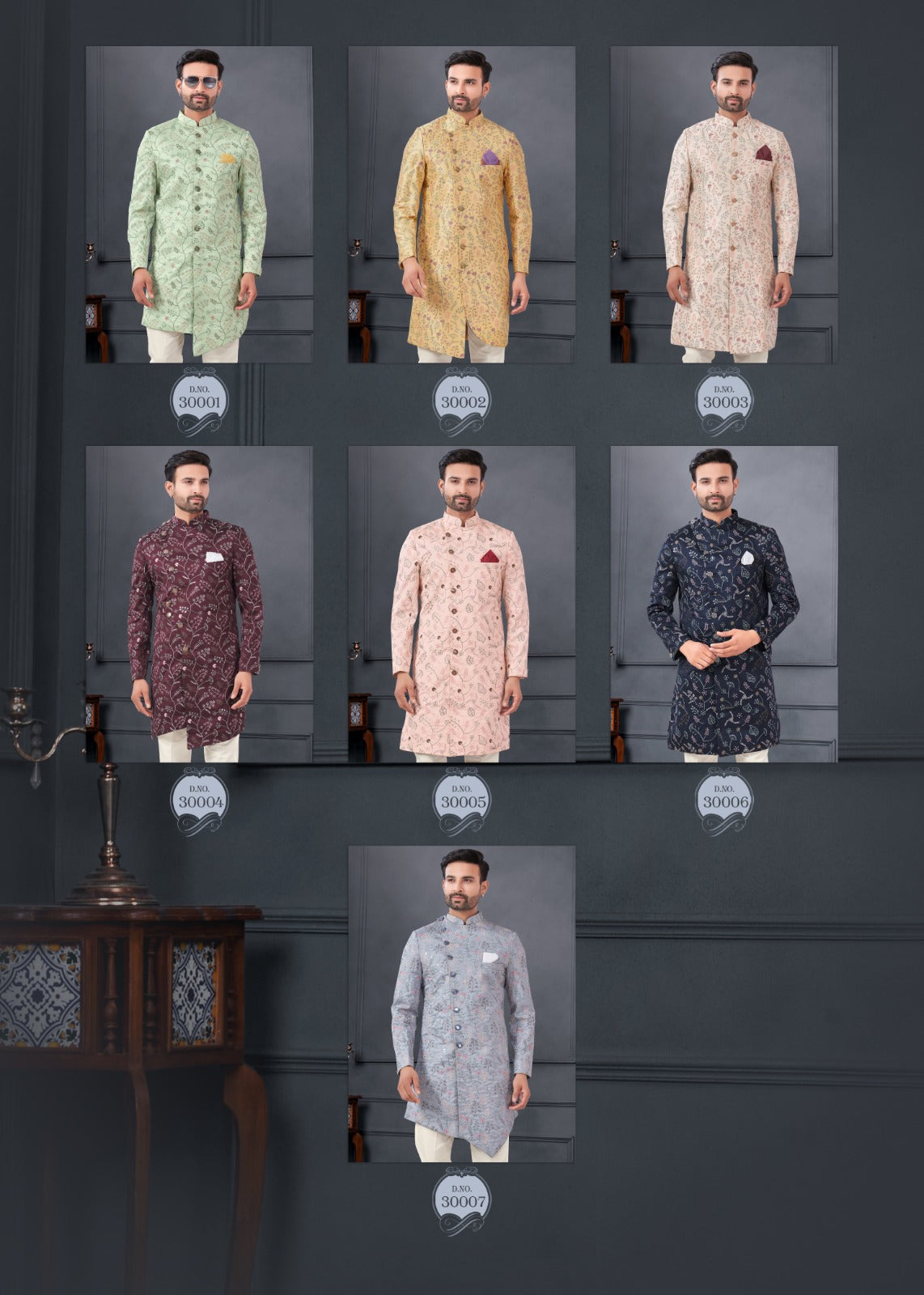 Wedding Collection Vol 30 Outluk Silk Mens Kurta Pajama Supplier