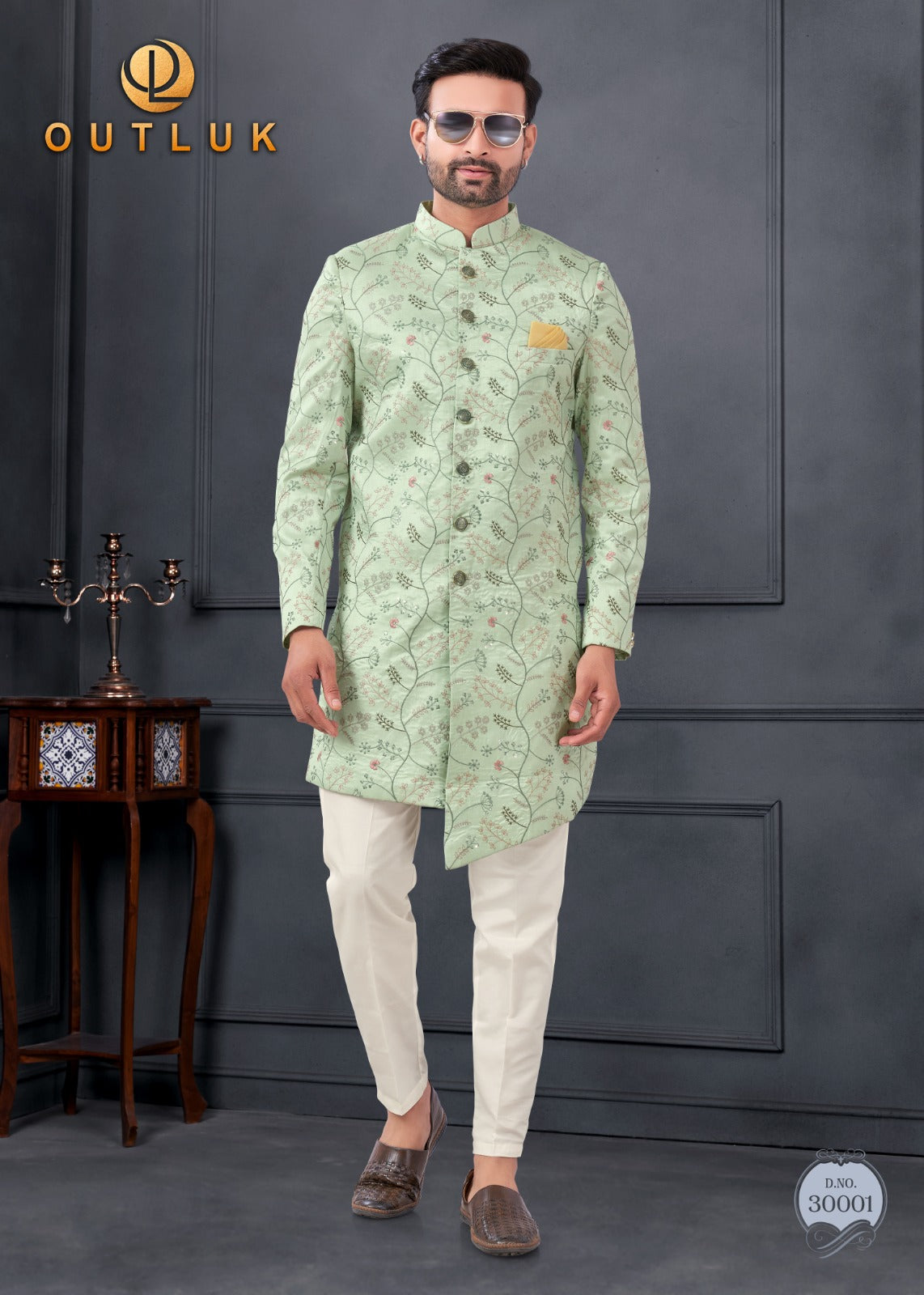 Wedding Collection Vol 30 Outluk Silk Mens Kurta Pajama Supplier