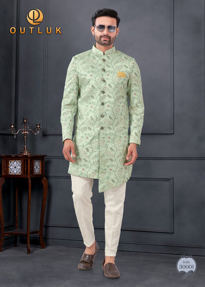 Wedding Collection Vol 30 Outluk Silk Mens Kurta Pajama Supplier