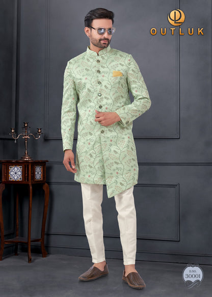 Wedding Collection Vol 30 Outluk Silk Mens Kurta Pajama Supplier