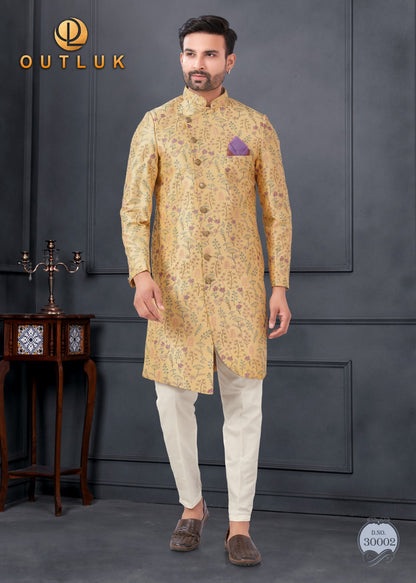 Wedding Collection Vol 30 Outluk Silk Mens Kurta Pajama Supplier