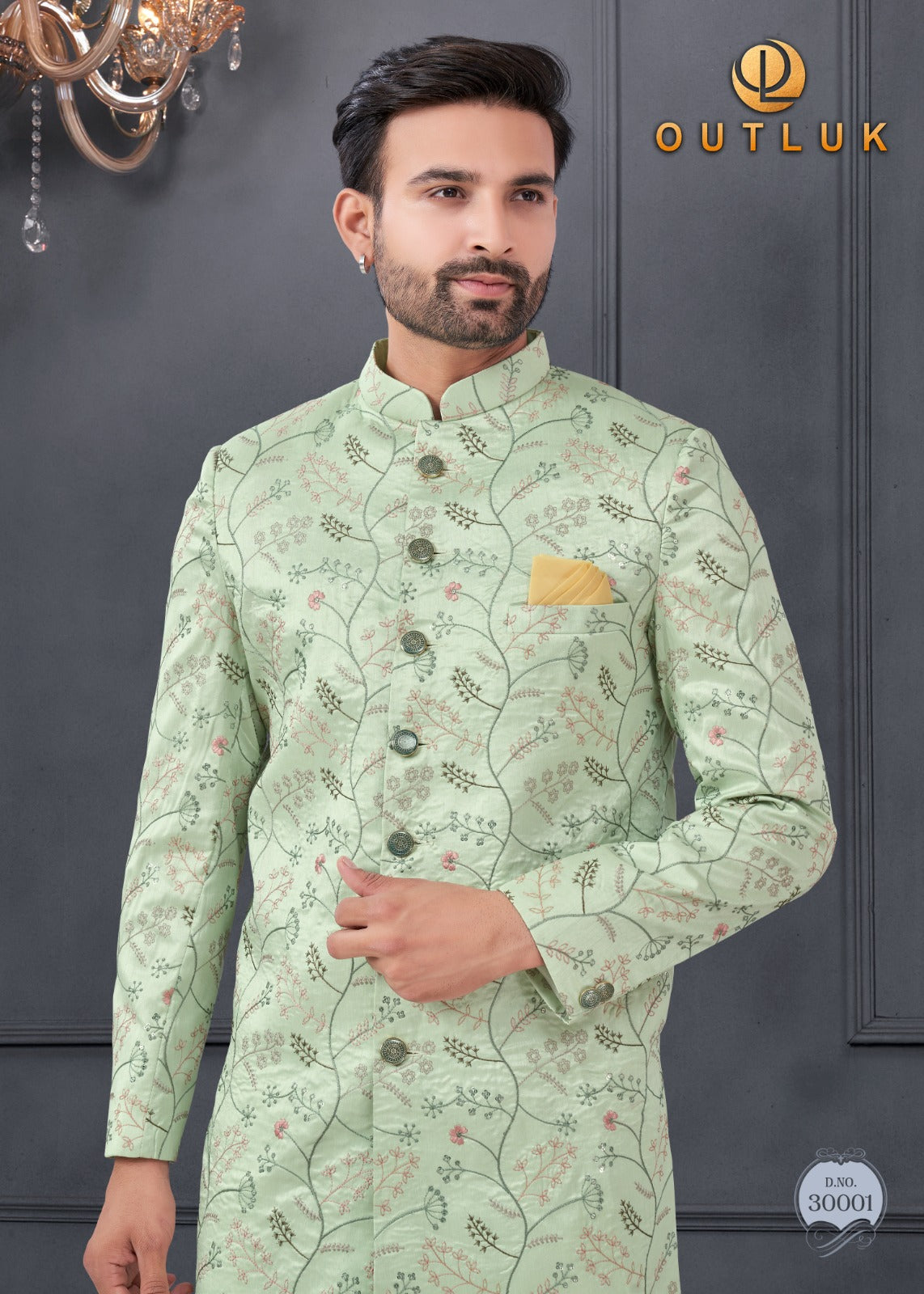 Wedding Collection Vol 30 Outluk Silk Mens Kurta Pajama Supplier