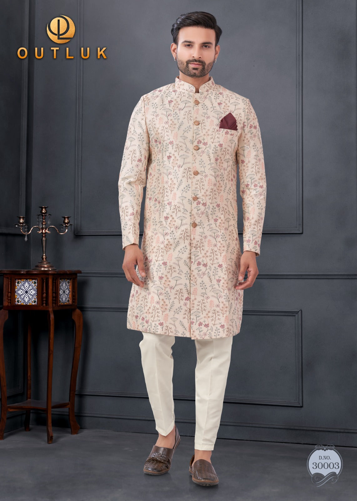 Wedding Collection Vol 30 Outluk Silk Mens Kurta Pajama Supplier