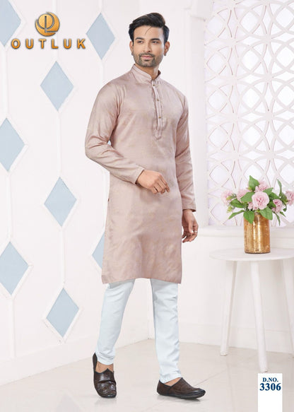 Wedding Collection Vol 33 Outluk Jacquard Mens Kurta Pajama Wholesale