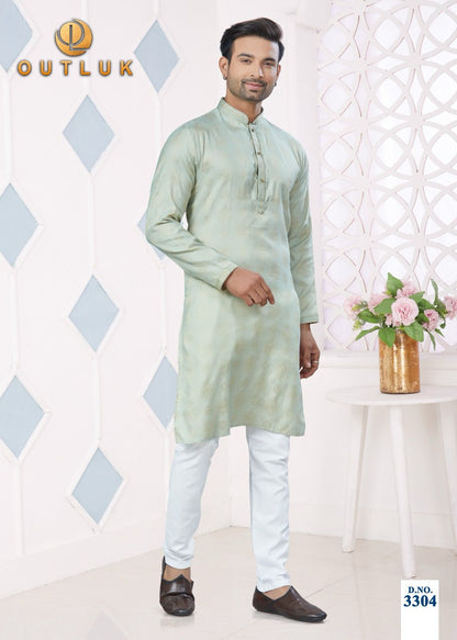 Wedding Collection Vol 33 Outluk Jacquard Mens Kurta Pajama Wholesale