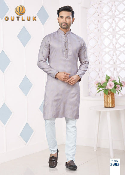 Wedding Collection Vol 33 Outluk Jacquard Mens Kurta Pajama Wholesale