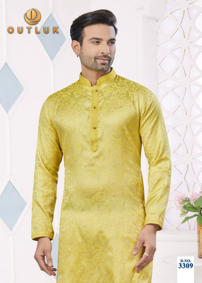 Wedding Collection Vol 33 Outluk Jacquard Mens Kurta Pajama Wholesale