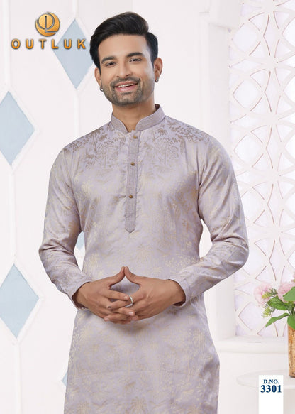 Wedding Collection Vol 33 Outluk Jacquard Mens Kurta Pajama Wholesale