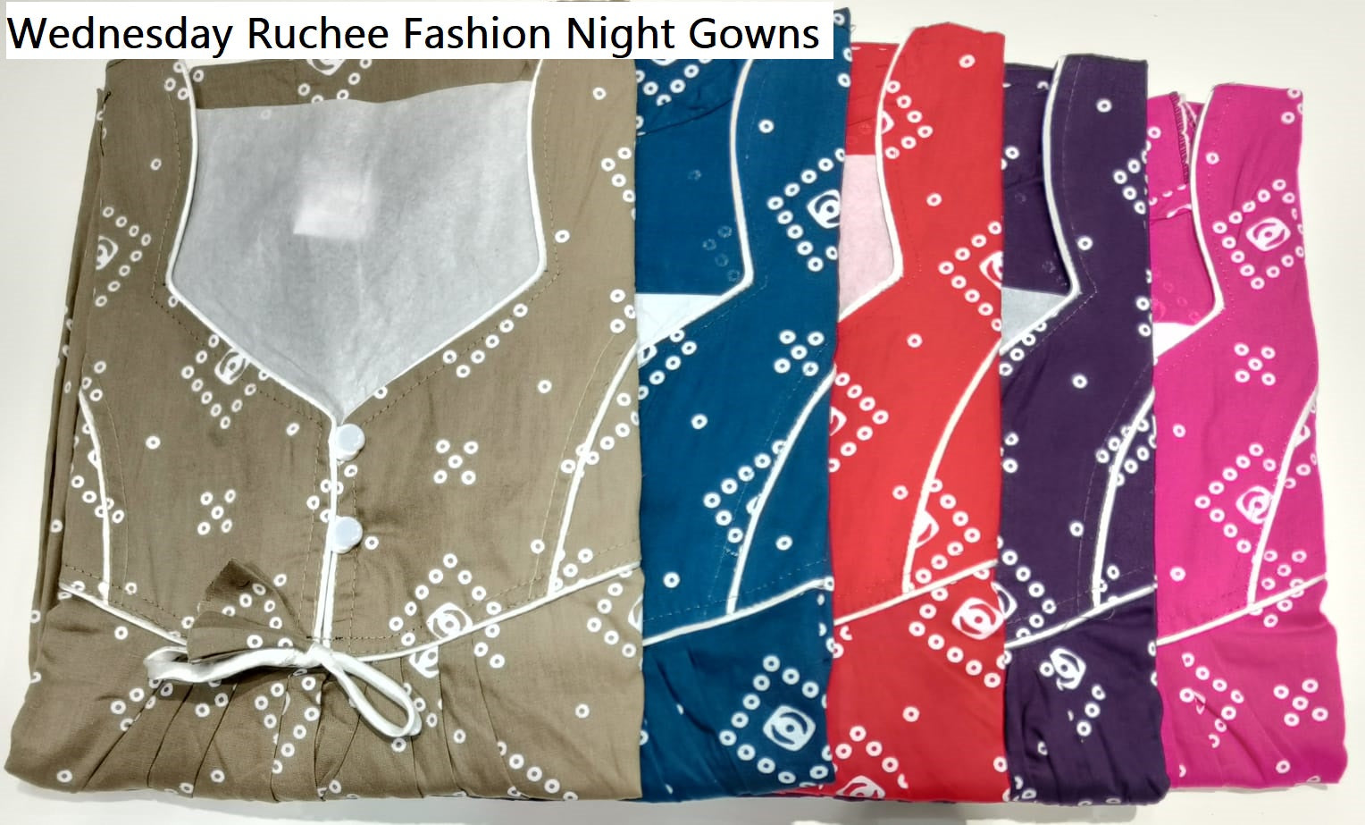 Wednesday Ruchee Fashion Night Gowns Supplier