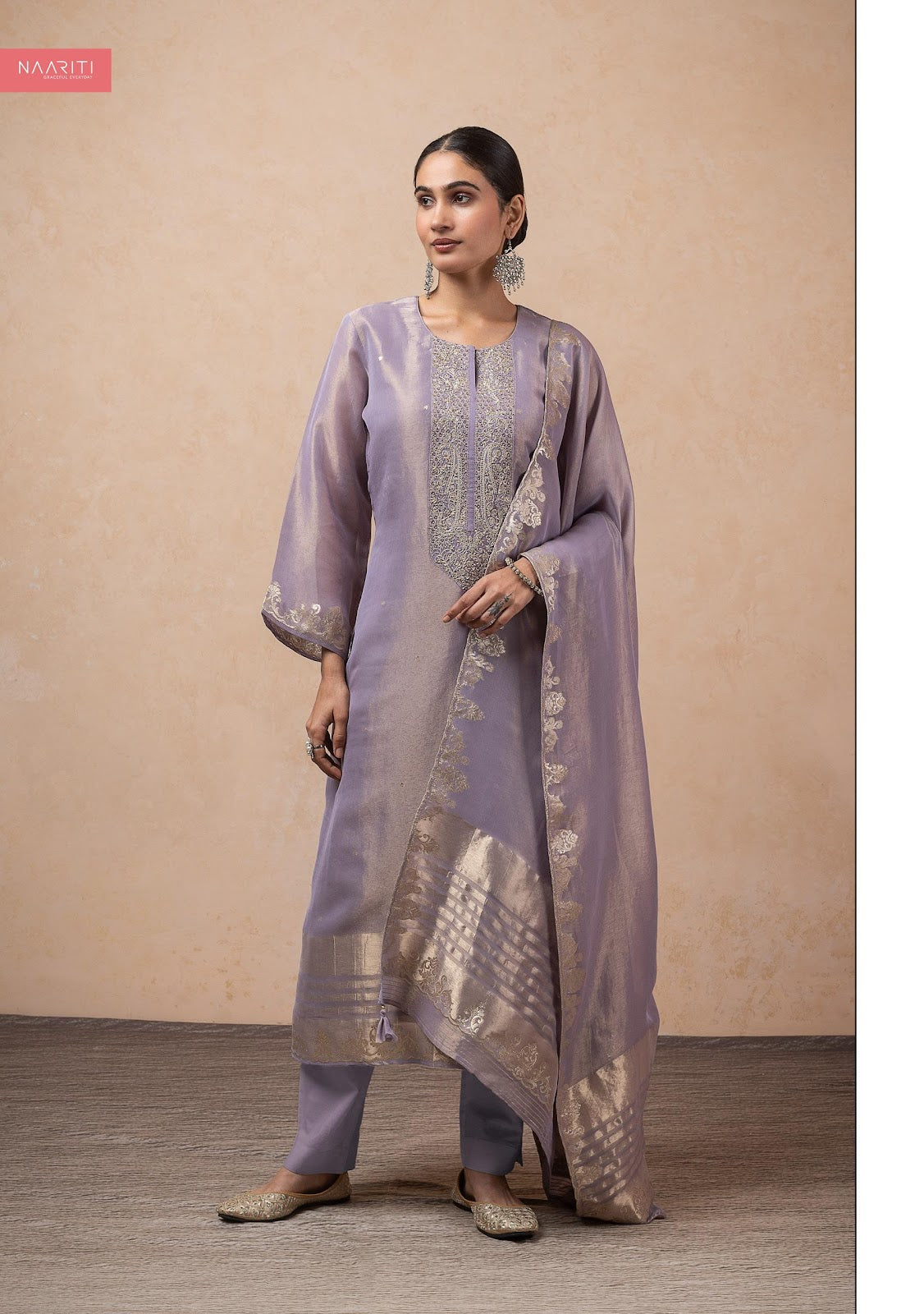Weera Naariti Tissue Silk Salwar Suits Wholesaler Gujarat