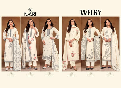 Welsy Naari Pure Cotton Pant Style Suits Wholesaler India
