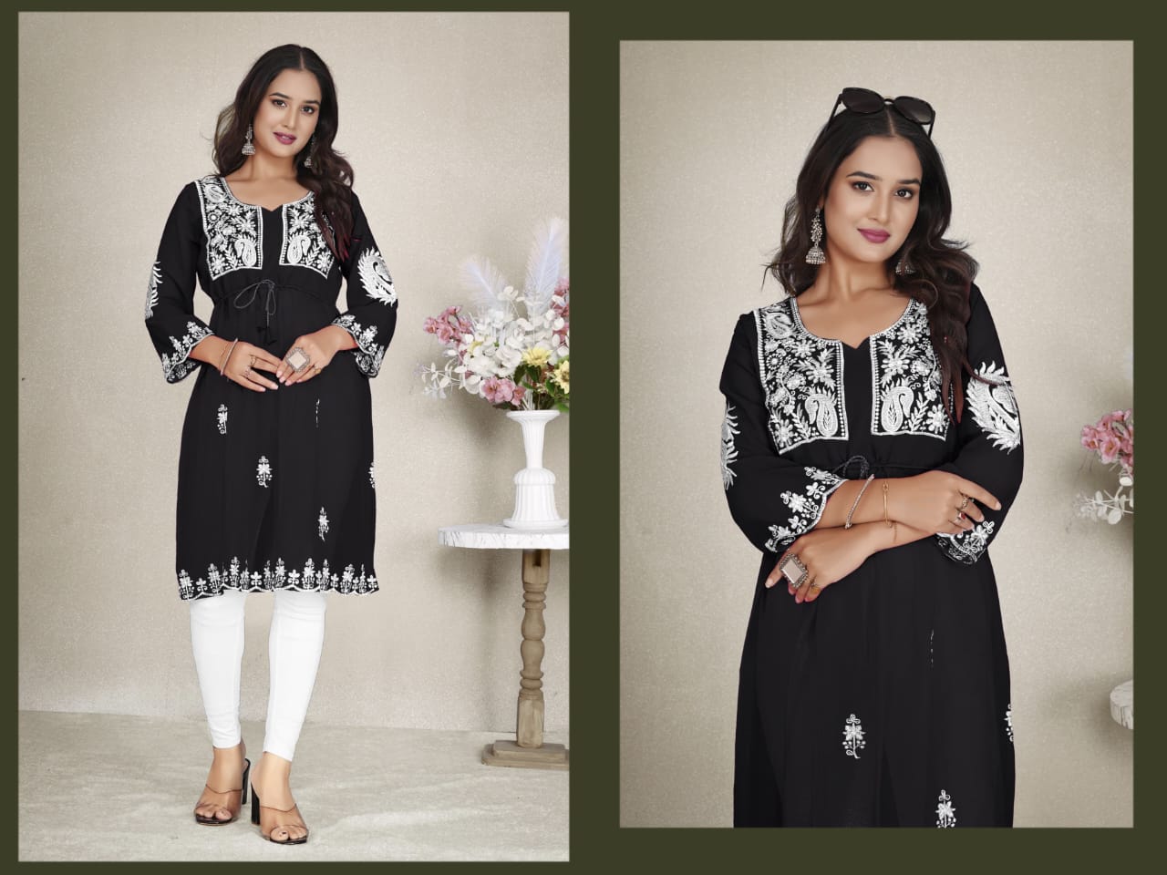 Western Vol 2 Moksh Georgette Kurtis Exporter India