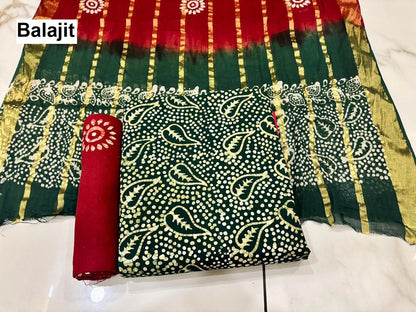वैक्स बाटिक 111125 बालाजीत कॉटन ड्रेस मटीरियल थोक