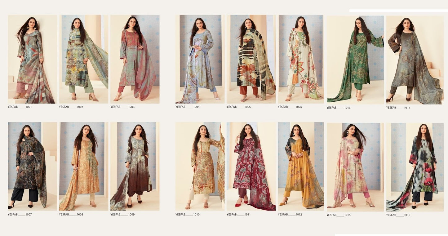 Liva Yesfab Silk Pant Style Suits