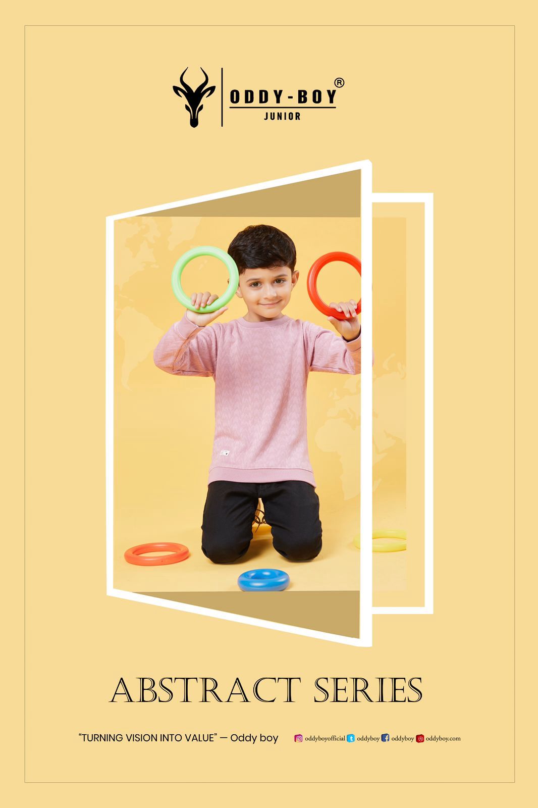 Full Sleeves Obj 152 Ab Oddy Boy Jacquard Boys Tshirt Supplier India