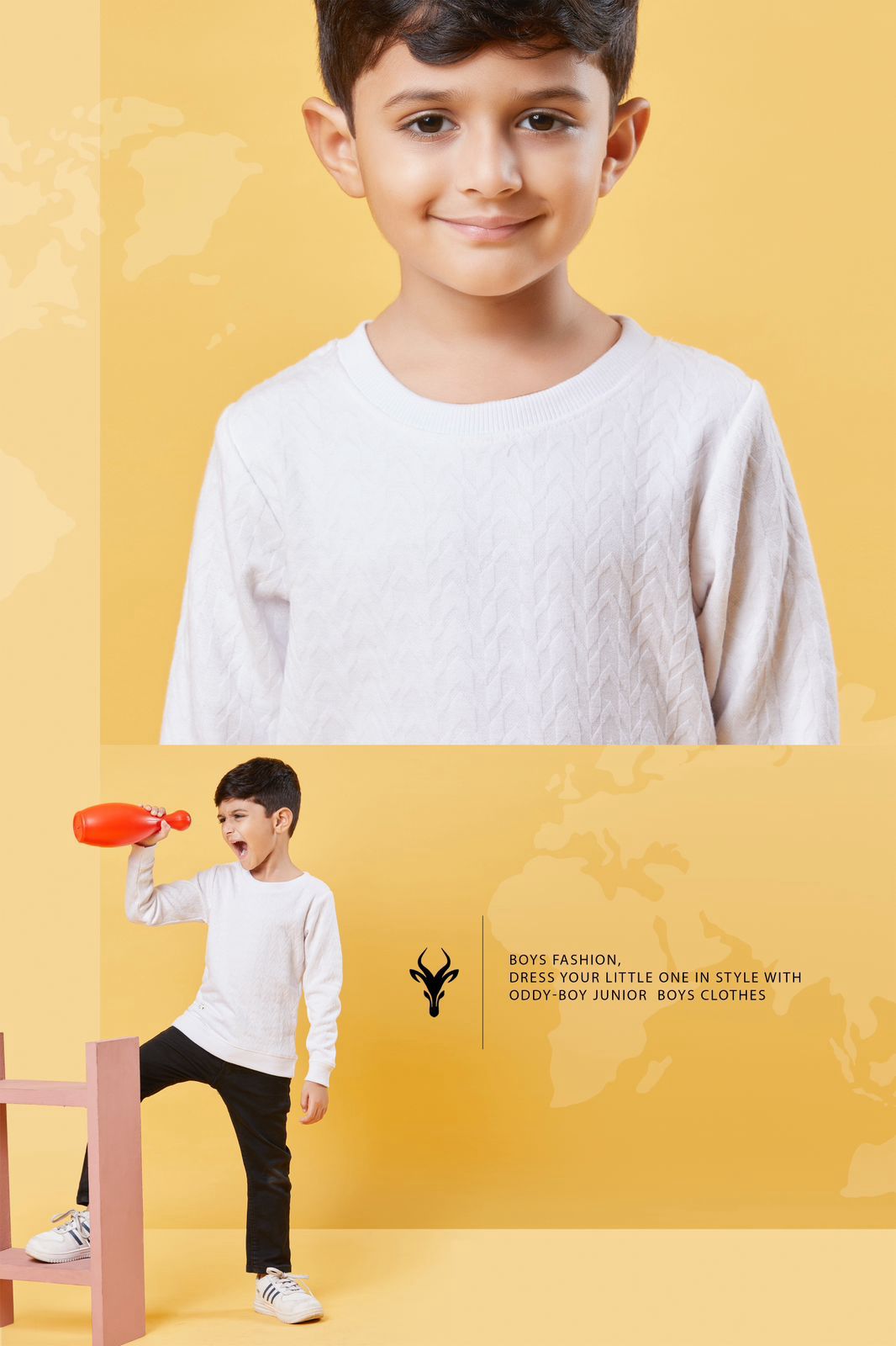 Full Sleeves Obj 152 Ab Oddy Boy Jacquard Boys Tshirt Supplier India