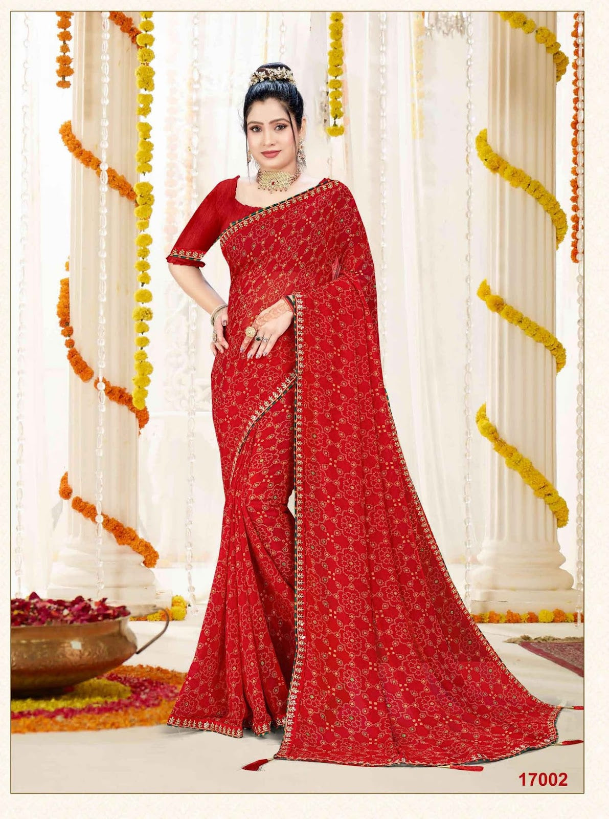 Suhag Jalnidhi Georgette Sarees Manufacturer Ahmedabad