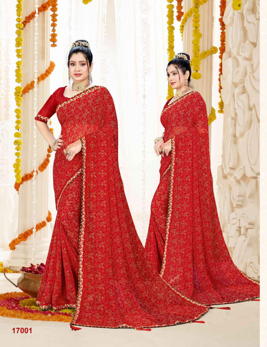 Suhag Jalnidhi Georgette Sarees Manufacturer Ahmedabad