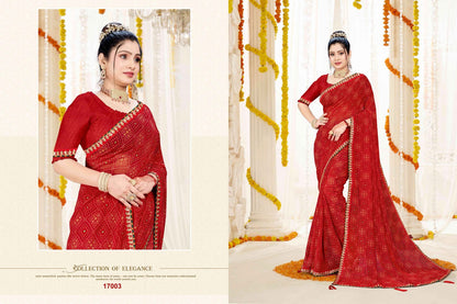 Suhag Jalnidhi Georgette Sarees Manufacturer Ahmedabad