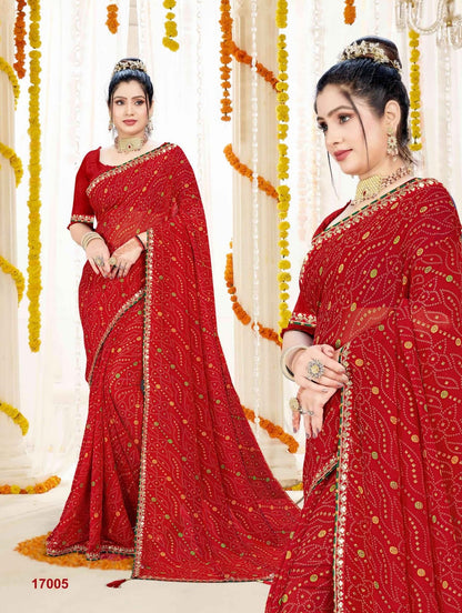 Suhag Jalnidhi Georgette Sarees Manufacturer Ahmedabad