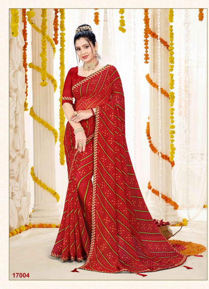 Suhag Jalnidhi Georgette Sarees Manufacturer Ahmedabad