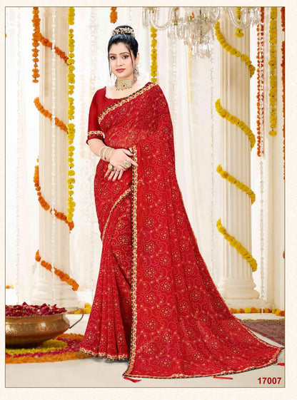 Suhag Jalnidhi Georgette Sarees Manufacturer Ahmedabad