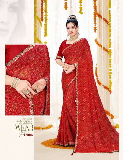 Suhag Jalnidhi Georgette Sarees Manufacturer Ahmedabad