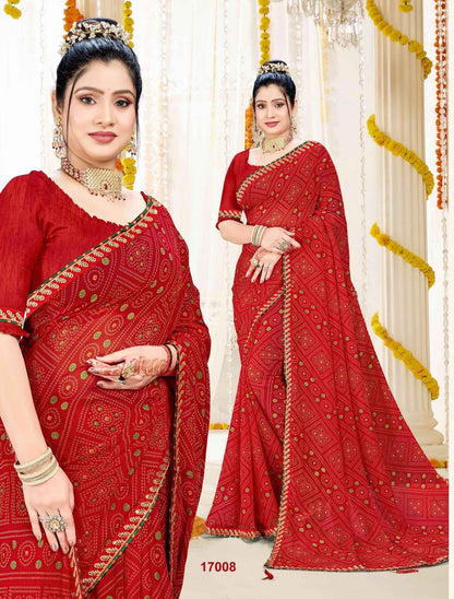 Suhag Jalnidhi Georgette Sarees Manufacturer Ahmedabad
