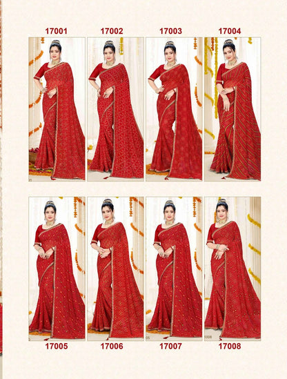 Suhag Jalnidhi Georgette Sarees Manufacturer Ahmedabad