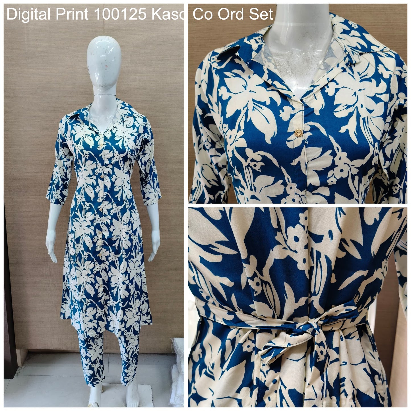 Digital Print 100125 Kaso Rayon Co Ord Set Wholesale Price