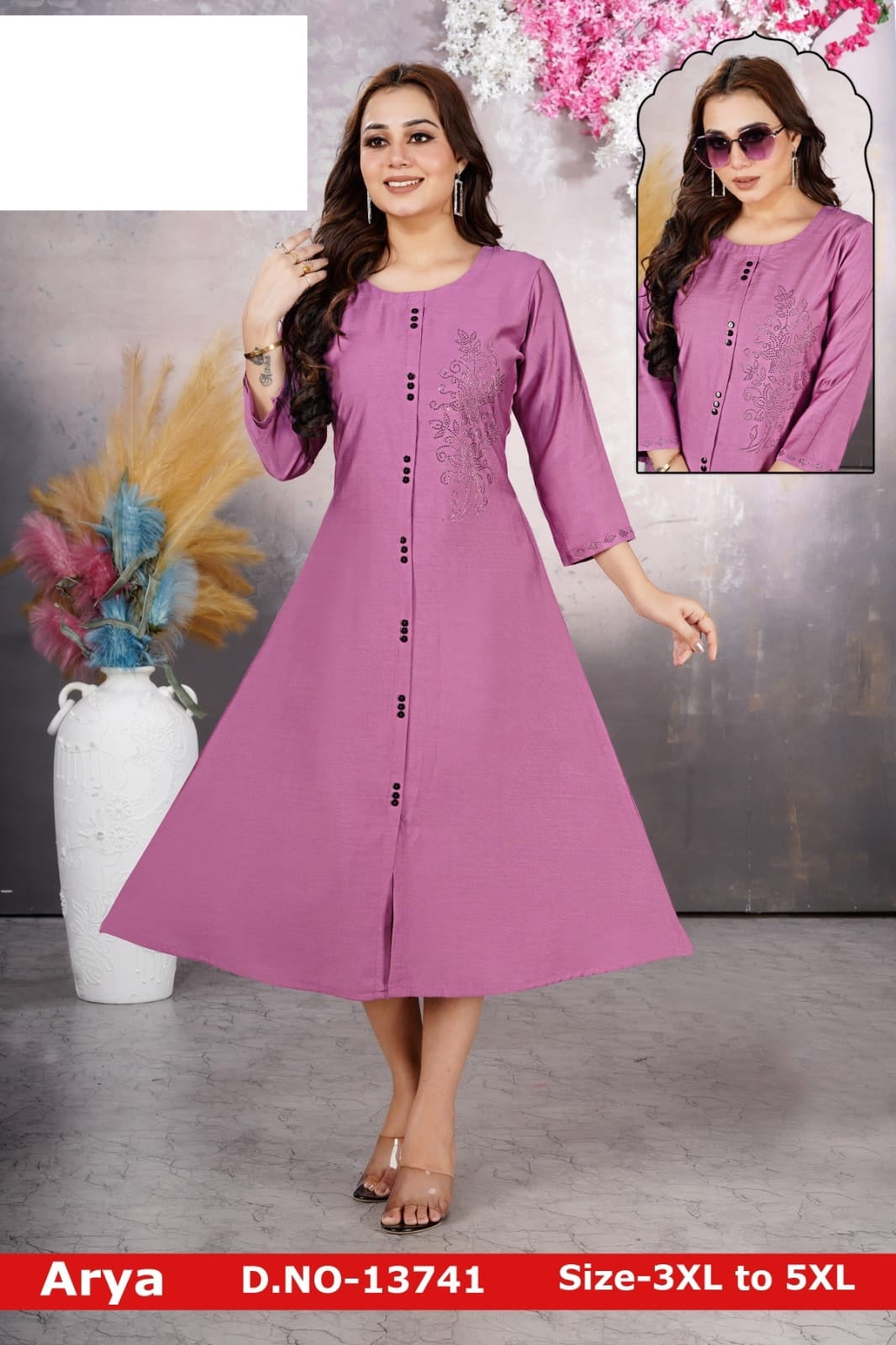 Plus Size Arya Jnx Bombay A-Line Kurti Exporter