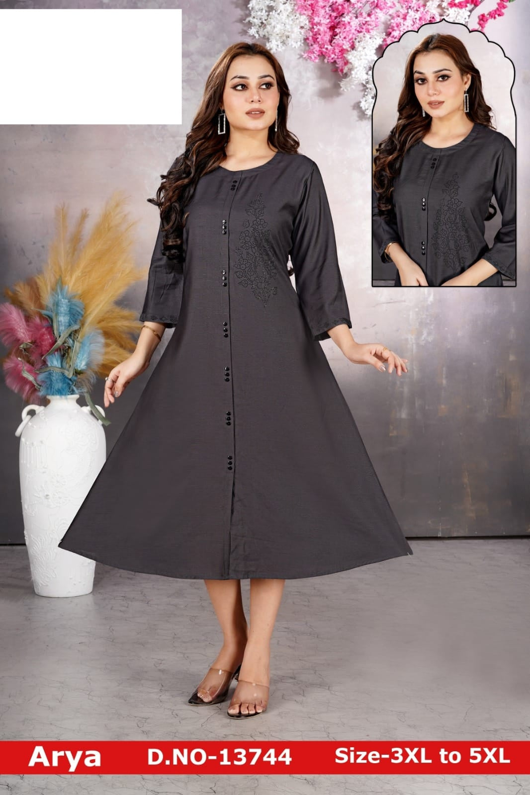 Plus Size Arya Jnx Bombay A-Line Kurti Exporter