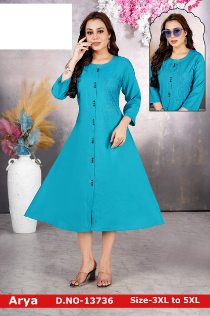 Plus Size Arya Jnx Bombay A-Line Kurti Exporter