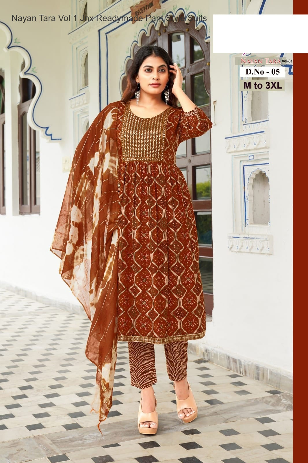 Nayan Tara Vol 1 Jnx Rayon Foil Readymade Pant Style Suits Wholesale Price