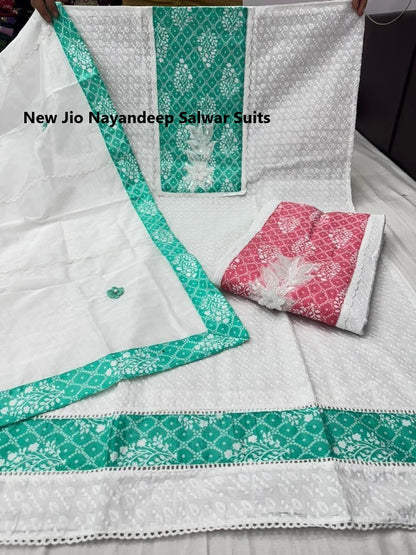 New Jio Nayandeep Cotton Salwar Suits Wholesale Price