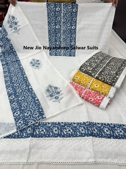 New Jio Nayandeep Cotton Salwar Suits Wholesale Price
